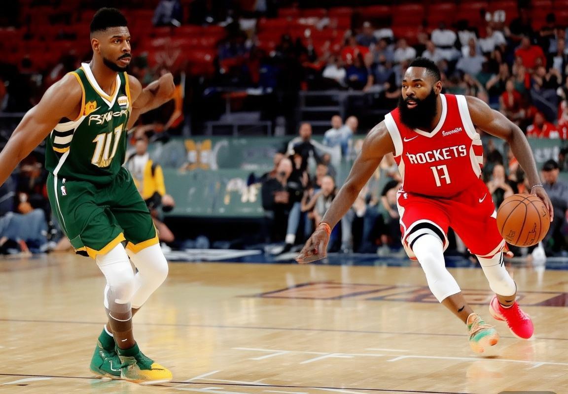 2017年NBA火箭VS雄鹿经典对决：哈登阿德托昆博巅峰对决回顾(图2)